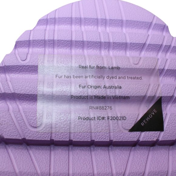 UGG Super Fluff Slipper Sandals Elastic strap Lavender Women's 8 NEW! - Picture 11 of 11